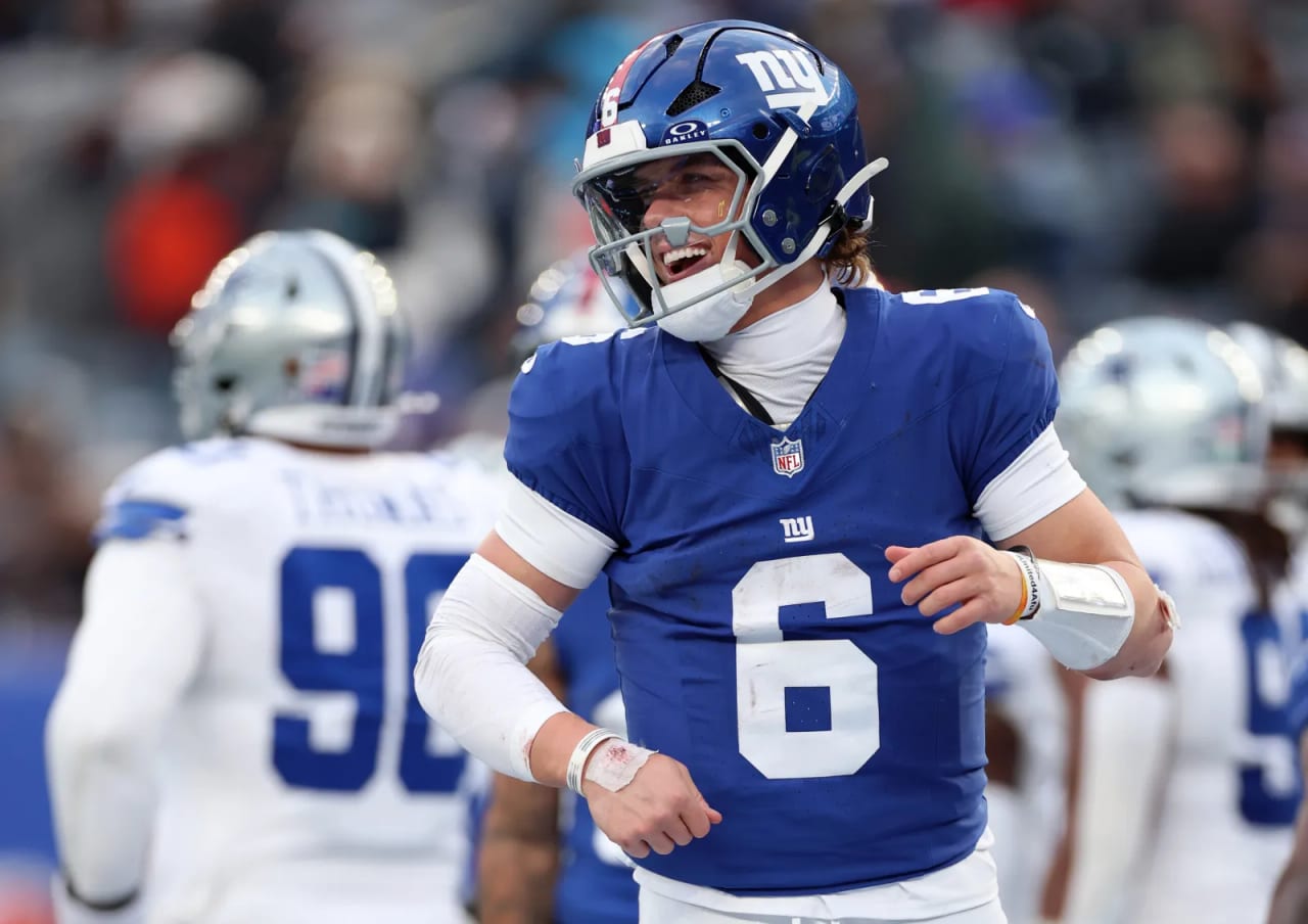 Квотербек Jaxson Dart змінює стиль гри, щоб уникати травм у складі New York Giants