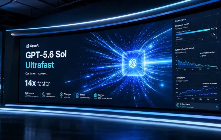 OpenAI запустила Ultrafast для GPT-5.6 Sol: режим працює у 14 разів швидше