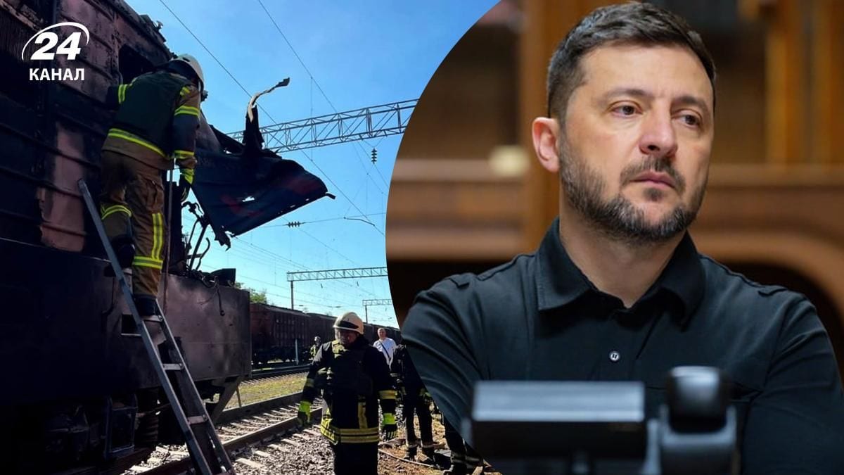 Ціль абсолютна цивільна, – Зеленський про удар по пасажирському поїзду на Одещині