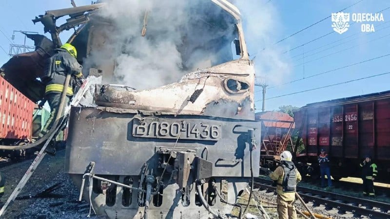 На Одещині завершили евакуацію пасажирів потяга, який атакували росіяни